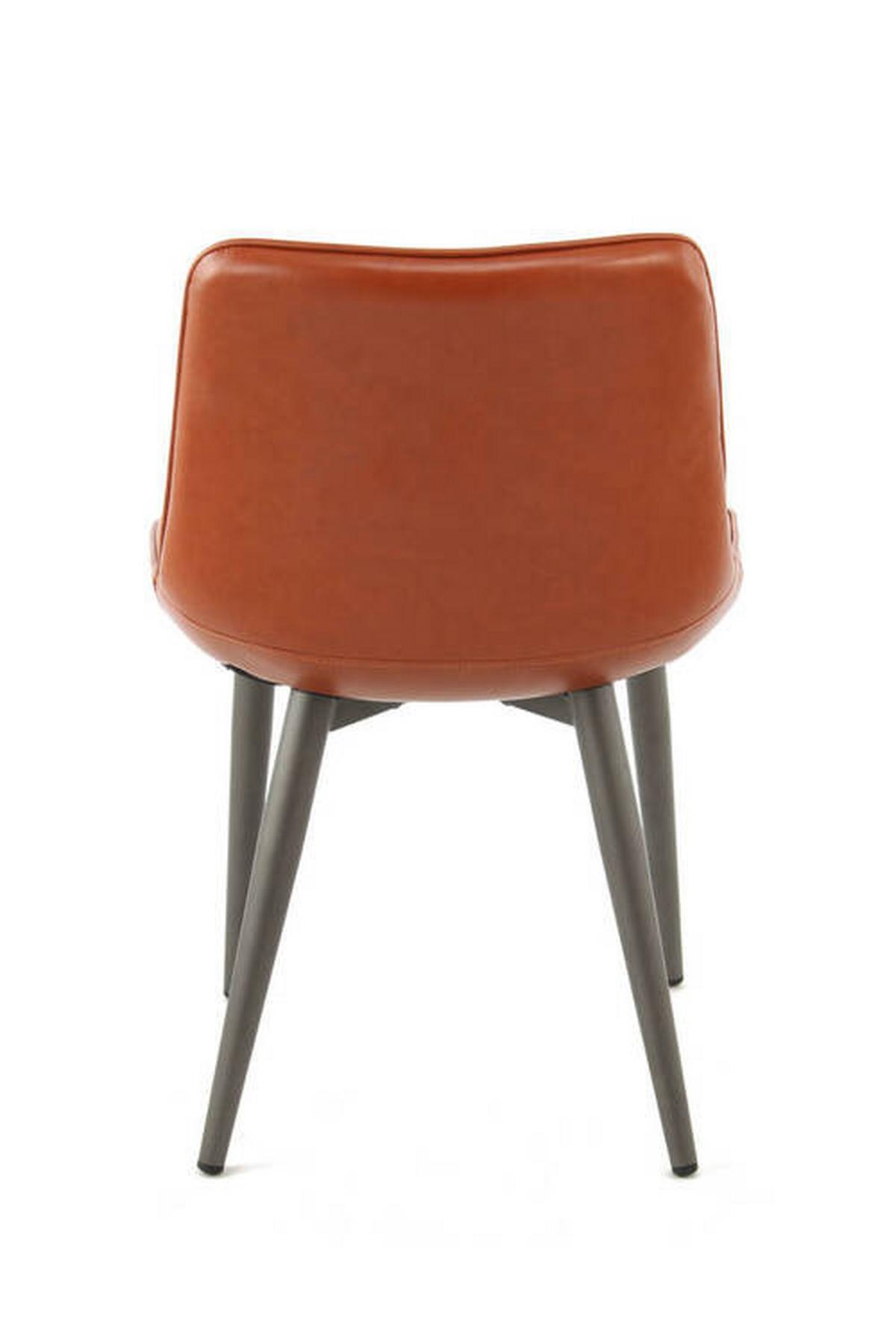 Stuhl Cecil Kaffeefarben Gesteppt 2er-Set - Braun, LIFESTYLE, Textil/Metall (51/80/60cm) - Kayoom