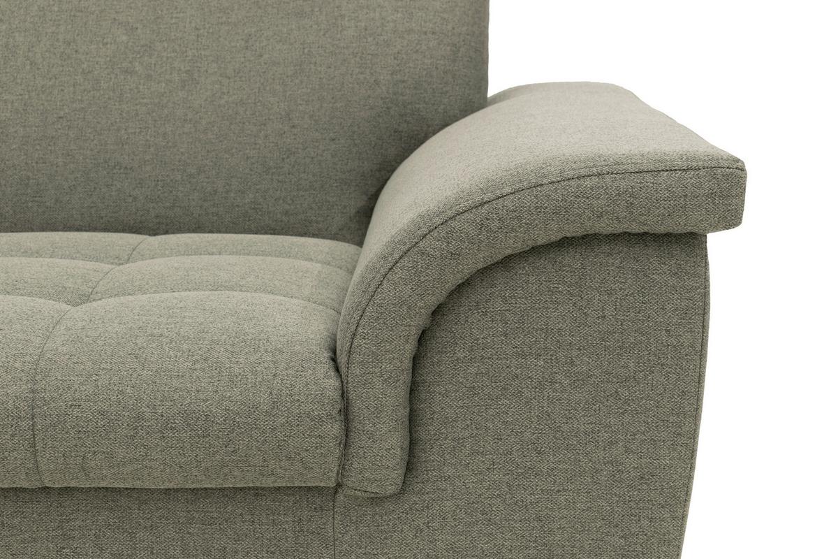 2-sitzer-sofa Franzi Silberfarben Webstoff - Chromfarben/Graubraun, KONVENTIONELL, Textil (210/81/97cm) - MID.YOU