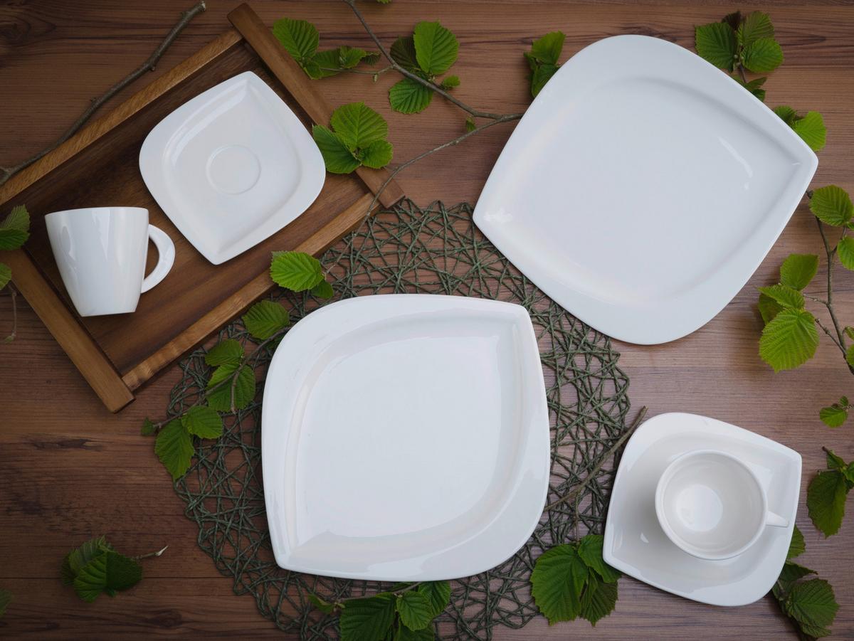 Kaffeeservice Porzellan 6 Personen Geschirr Set - Creme, Basics, Keramik (31/27/32cm) - Creatable