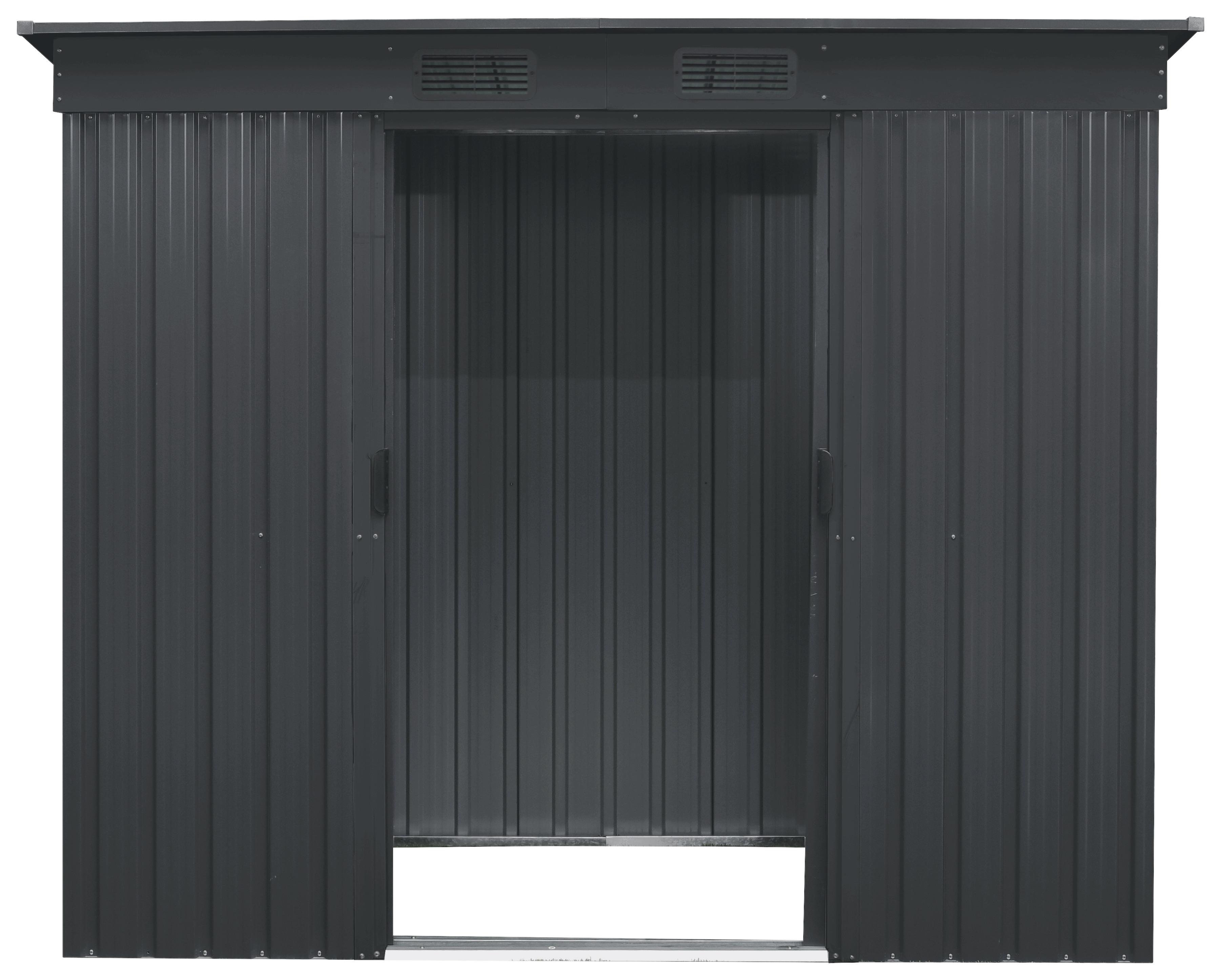 Gerätehaus ohne Boden 217x174x110 cm - Anthrazit, Basics, Metall (217/174/110cm)