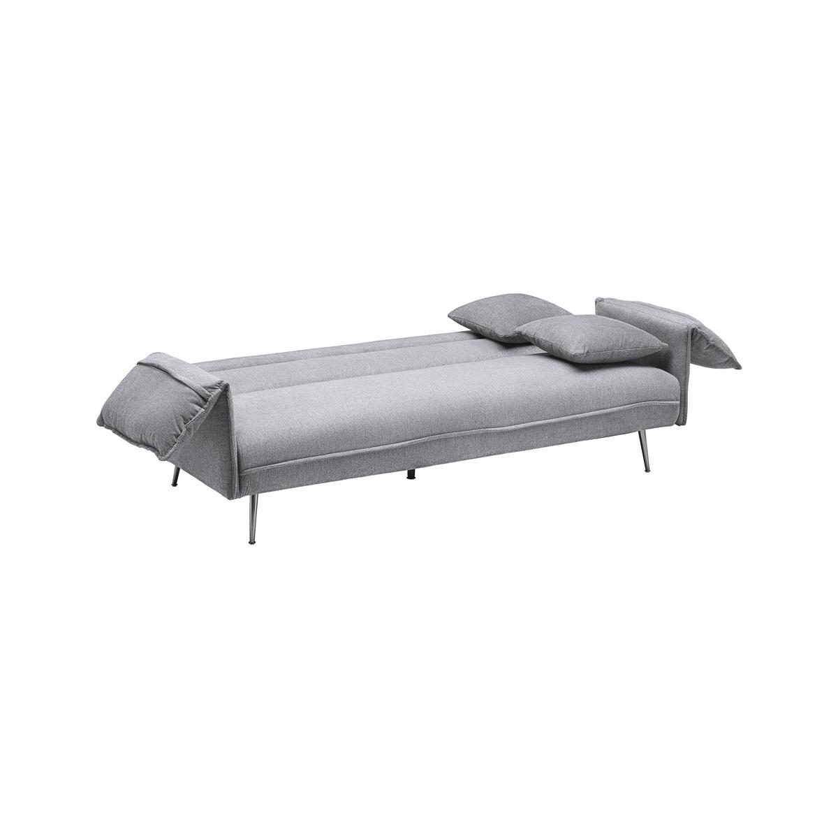 Rozkladacia pohovka LANA tmavá sivá - sivá/tmavosivá, Modern, kov/drevo (199/89/95cm) - P & B