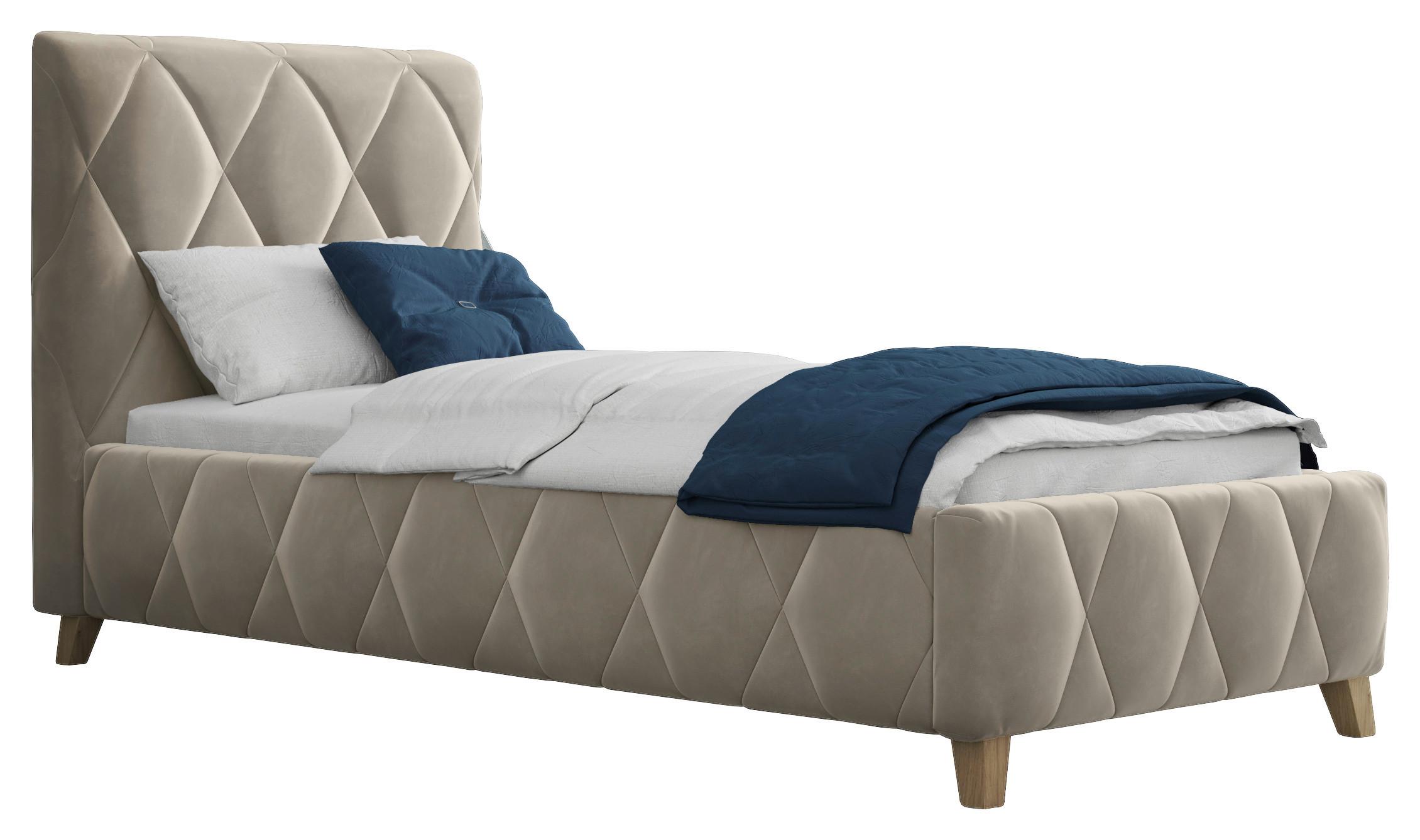 Polsterbett Trivio 80x200 cm Cappuccino - Cappuccino, MODERN, Holz/Holzwerkstoff (80/200cm) - MID.YOU