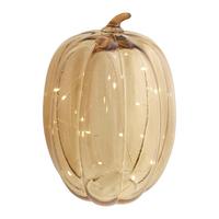 DEKORAČNÍ DÝNĚ PUMPKIN - hnědá, Konvenční, plast/sklo (15/20,5cm) - Mömax