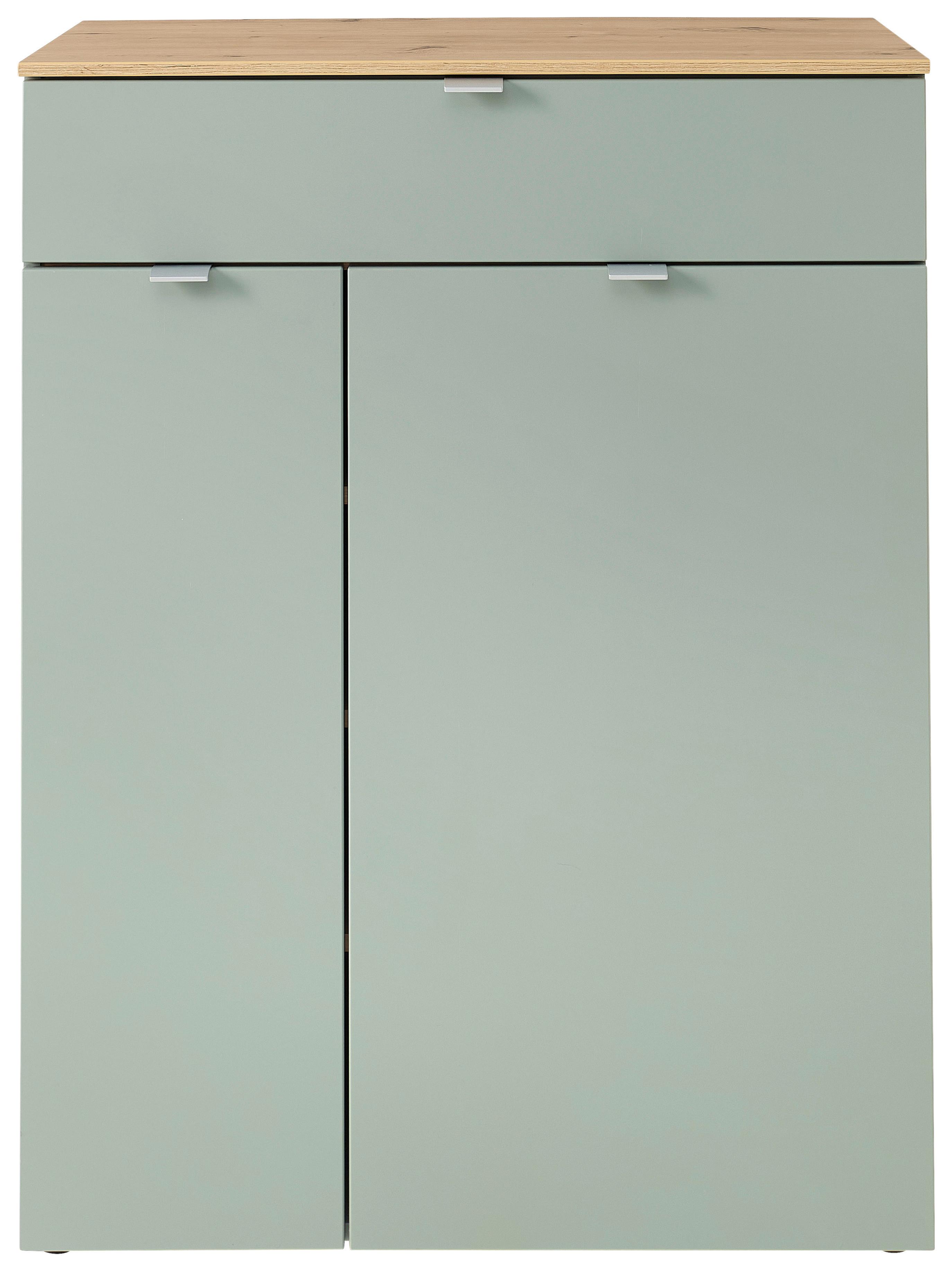BOTNÍK BARI - černá/barvy stříbra, Moderní, kov/kompozitní dřevo (78/103/38cm) - Premium Living