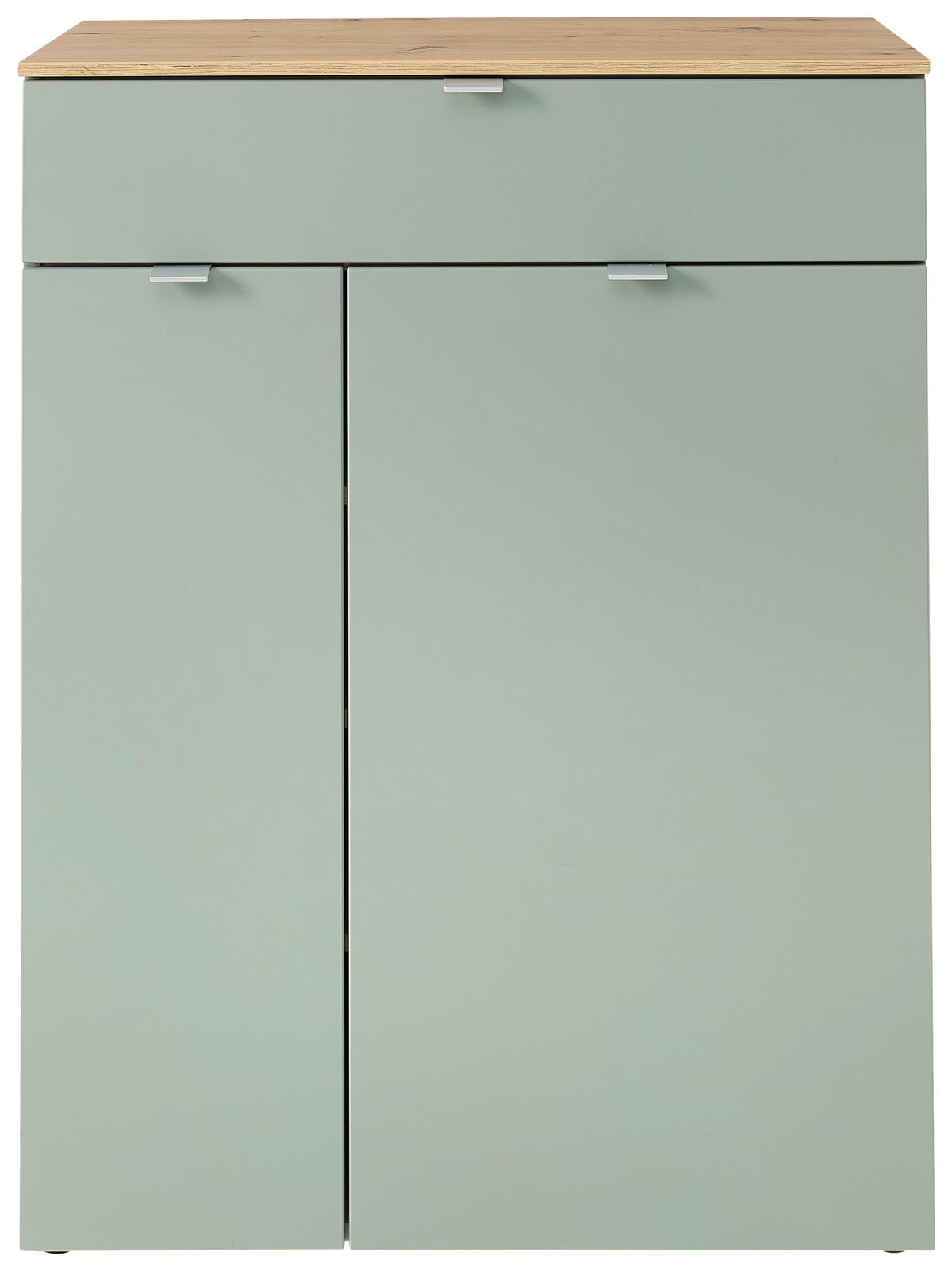 BOTNÍK BARI - černá/barvy stříbra, Moderní, kov/kompozitní dřevo (78/103/38cm) - Premium Living