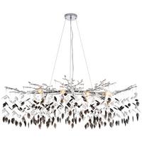 ZÁVĚSNÉ SVÍTIDLO MONI - barvy stříbra/čiré, Moderní, kov/plast (110/56/120cm) - Mömax
