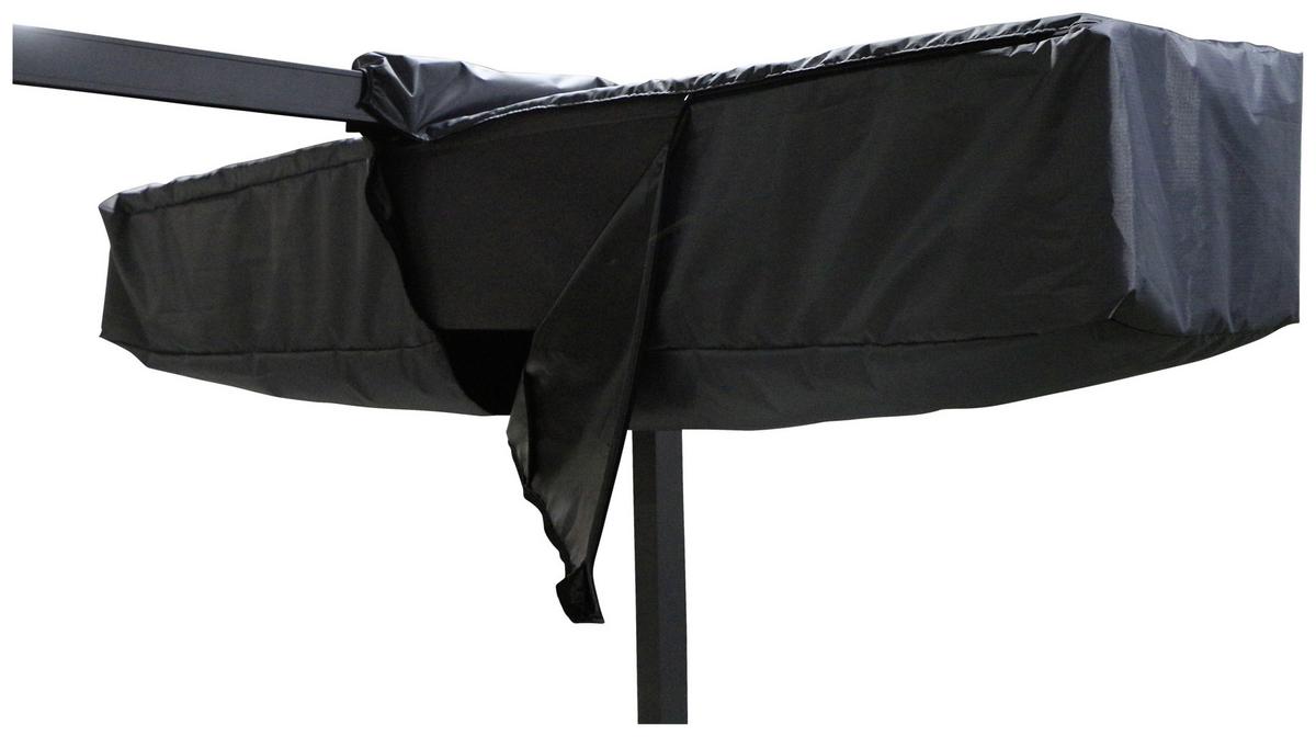 Schirmmarkise Enna 43x252 Cm Anthrazit Mit Schutzhülle - Anthrazit, KONVENTIONELL, Textil (43/40/252cm) - Ambia Garden