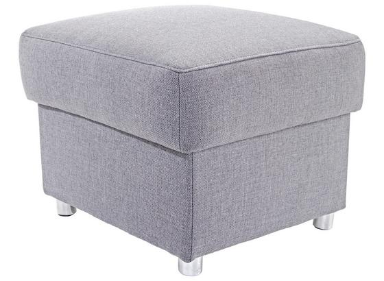Sitzwürfel Sonoma - Chromfarben/Hellgrau, KONVENTIONELL, Textil (58/45/58cm) - Ombra Sitzwürfel Sonoma - Chromfarben/Hellgrau, KONVENTIONELL, Textil (58/45/58cm) - Ombra