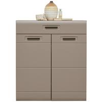 Kommode B: 85 Cm Auris Basalt/eiche Dekor - Eichefarben/Grau, MODERN (85/99,6/37,1cm) - Luca Bessoni