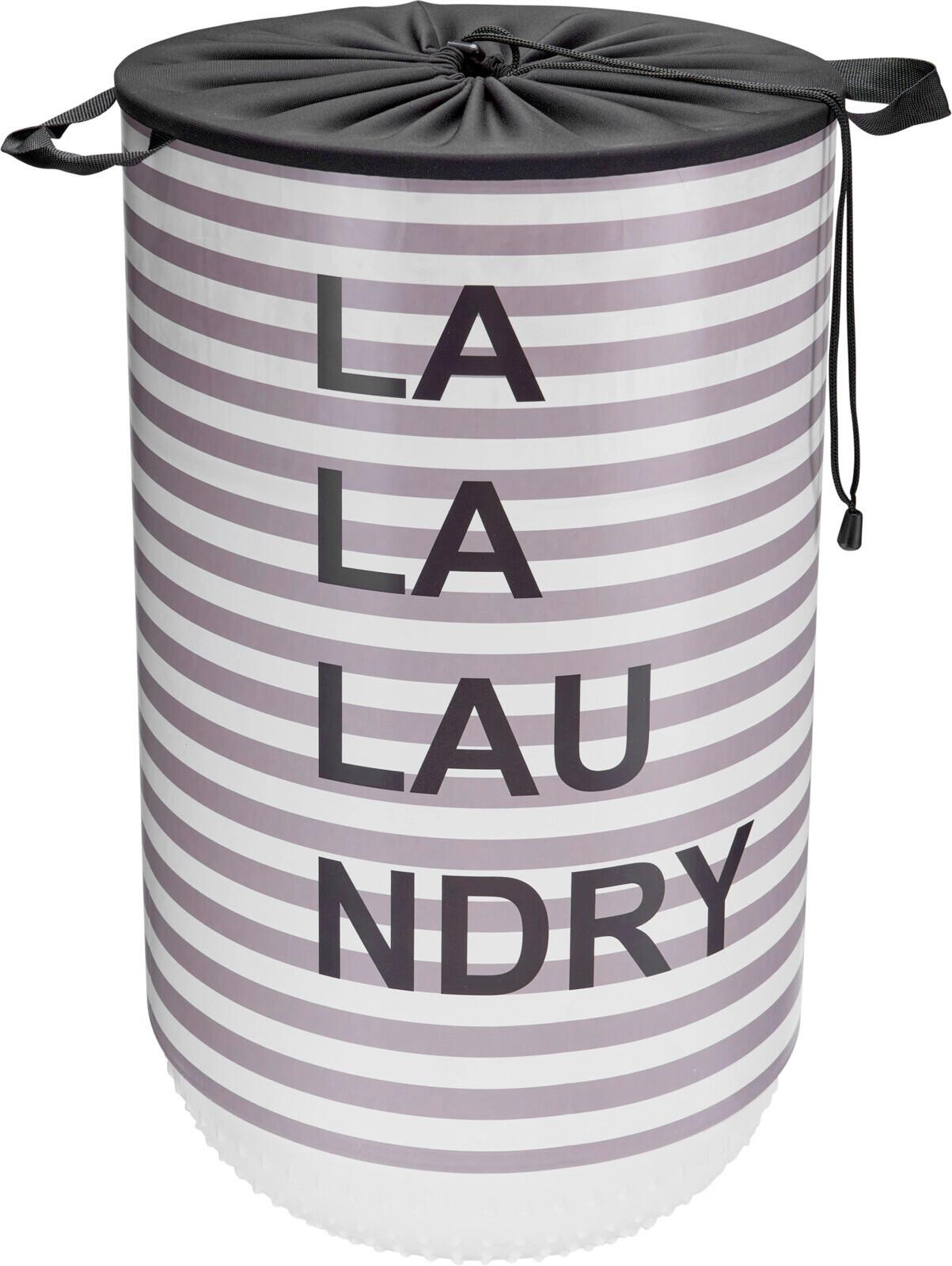 Szennyestartó Szennyestároló - fekete/fehér, Basics, műanyag (34/54cm)