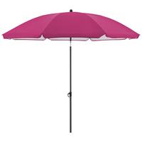 Sonnenschirm Gartenschirm Como Pink - Pink/Anthrazit, Basics, Textil/Metall (165/203cm)