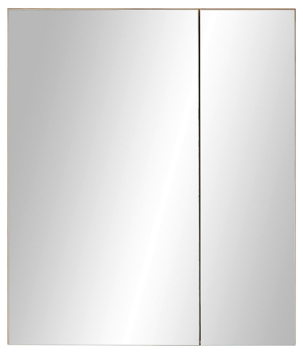 Spiegelschrank Austin 2-Türig Eiche Artisan Dekor - Eiche Artisan, MODERN, Glas/Holzwerkstoff (60/70/20cm) - MID.YOU