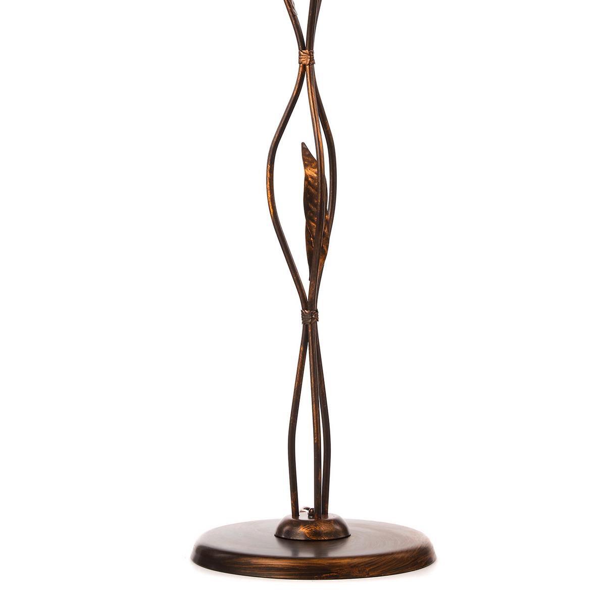 Stehleuchte 4240/Pt3 - Bronzefarben, KONVENTIONELL, Glas/Metall (52/168cm)