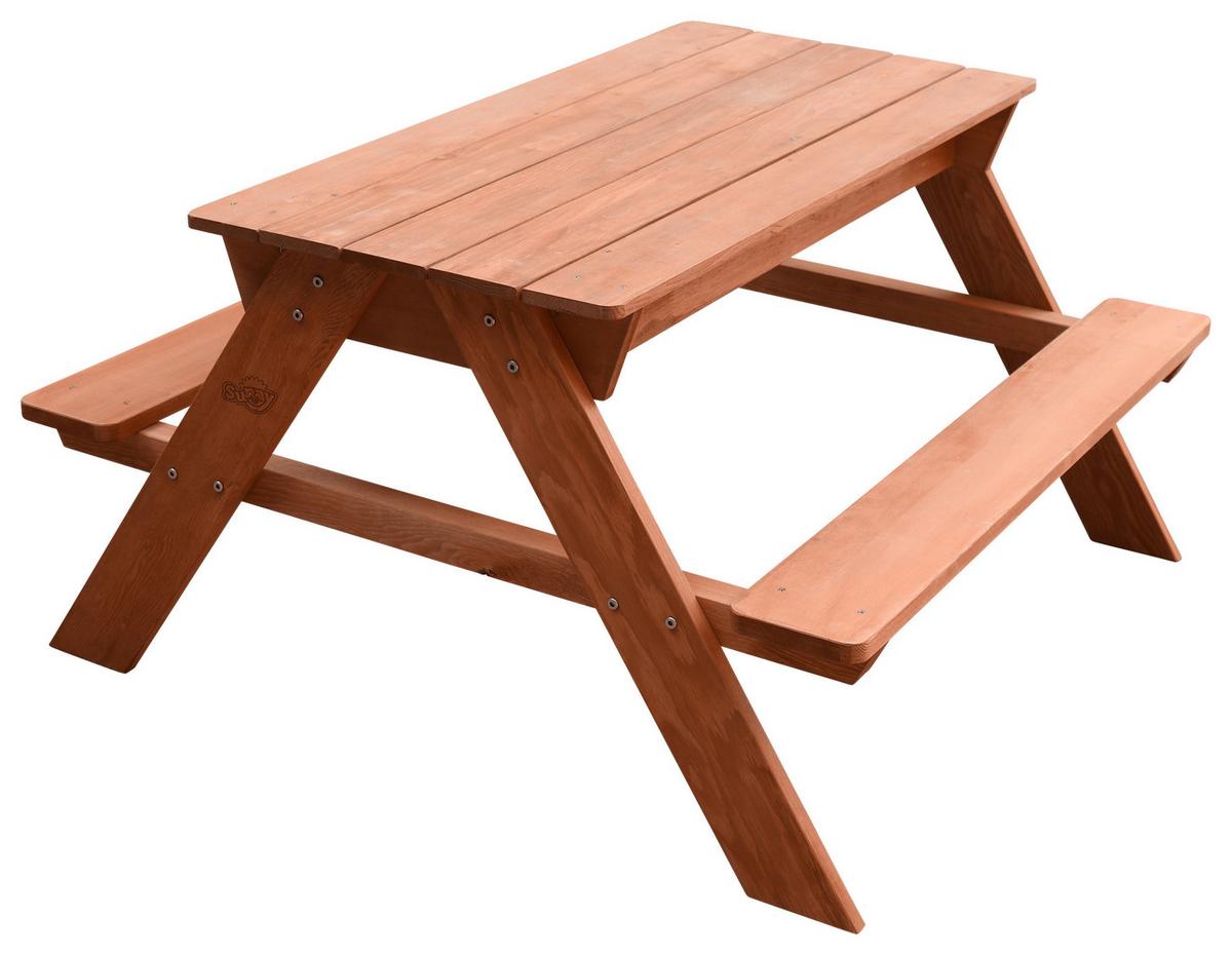 Sand- und Wassertisch C052.005.00 - Braun, KONVENTIONELL, Holz/Kunststoff (89/50,5/89cm) - Ambia Garden