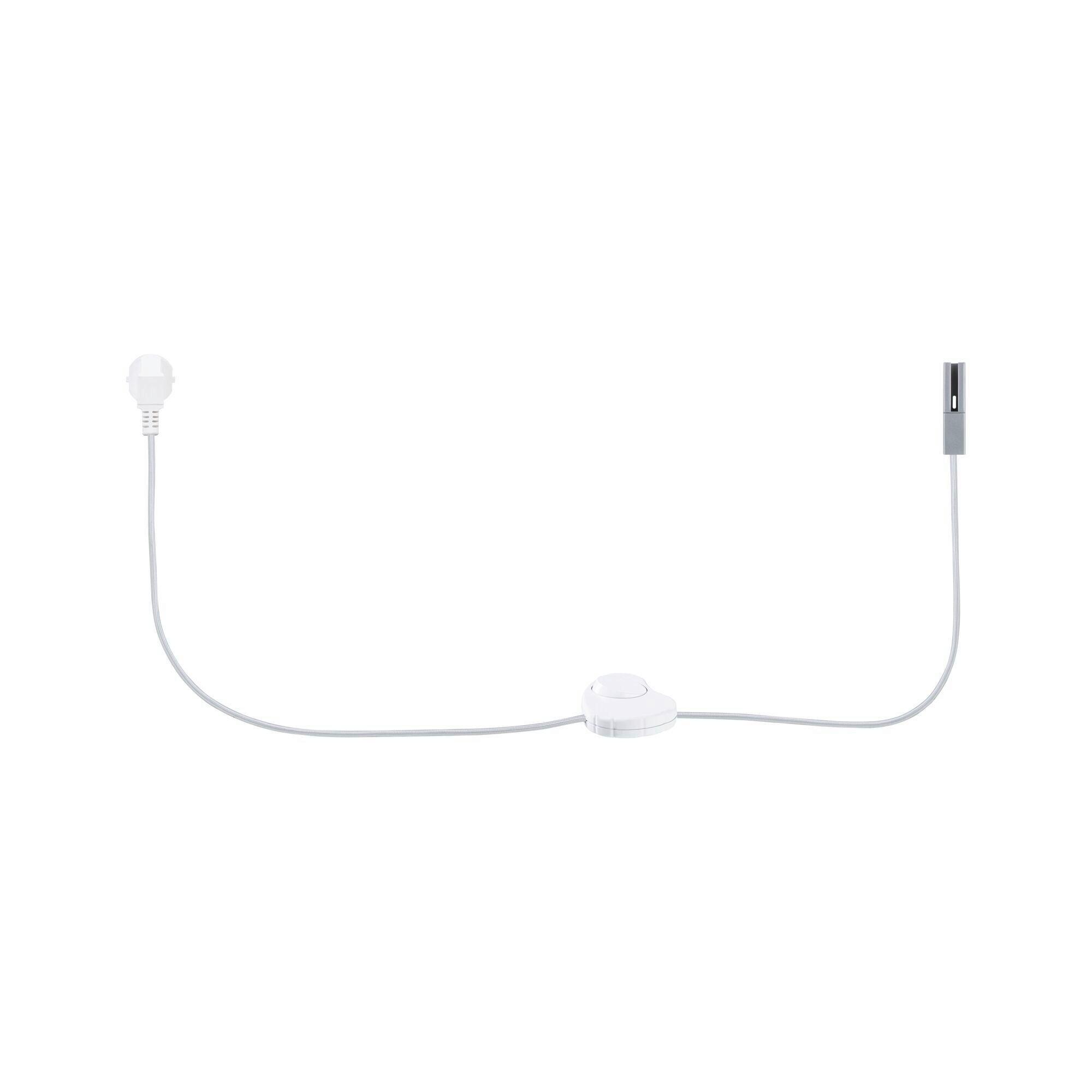 Schinensystem 95658 Urail Einsp./Schalter - Chromfarben, Basics, Kunststoff (200/1,8/1,8cm) - Paulmann