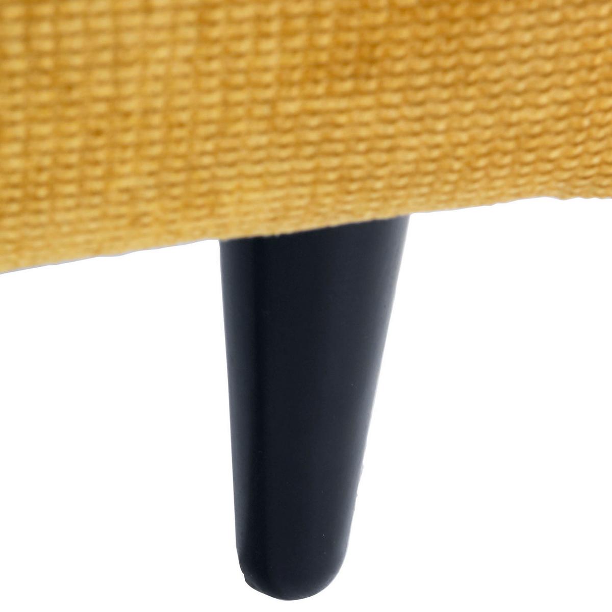 Sofaelement Fynn, Senfgelb B: 77 Cm - Senfgelb/Schwarz, KONVENTIONELL, Textil (77/72/83cm) - MID.YOU