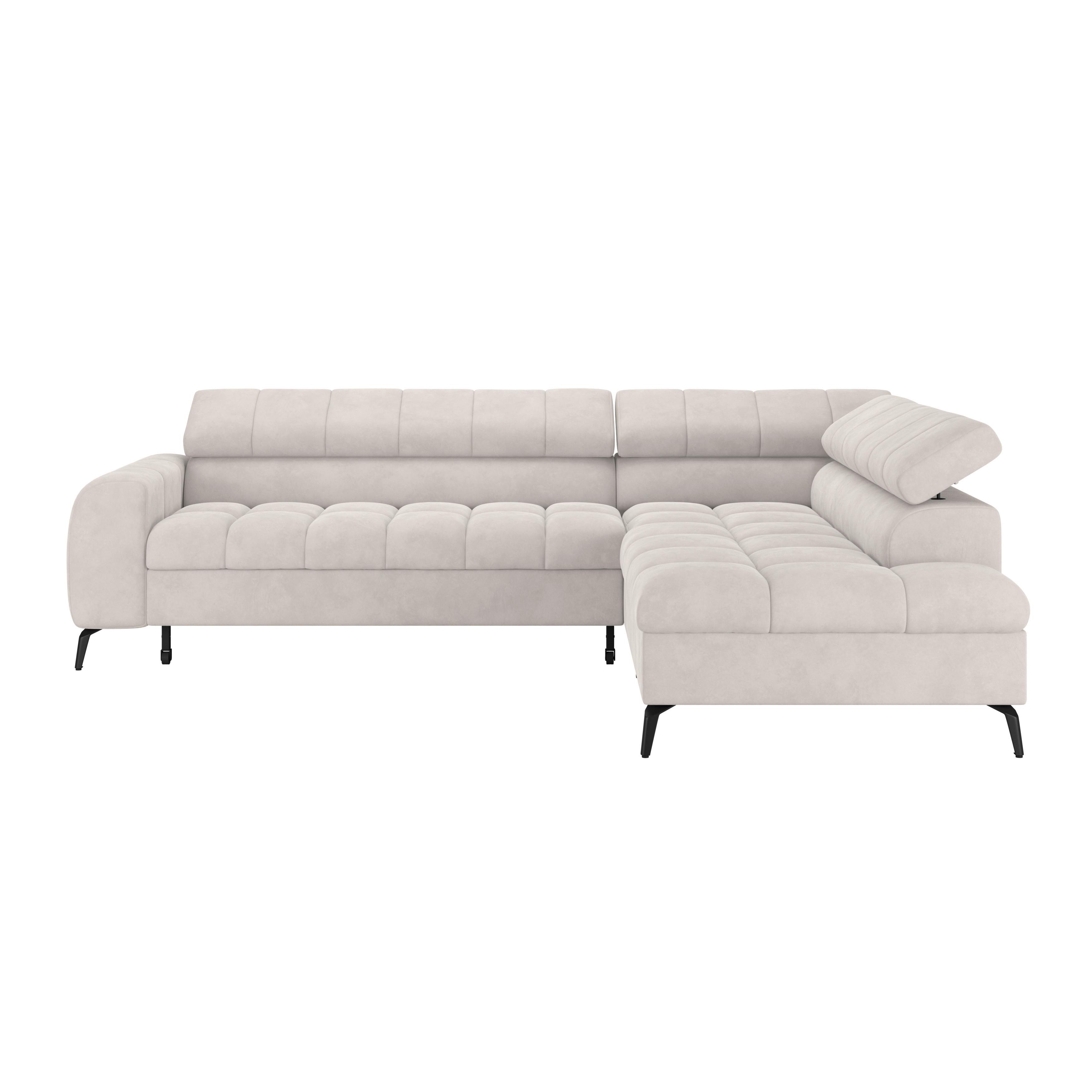 Ecksofa Volf Rechts New Weiß, S: 261x203 cm