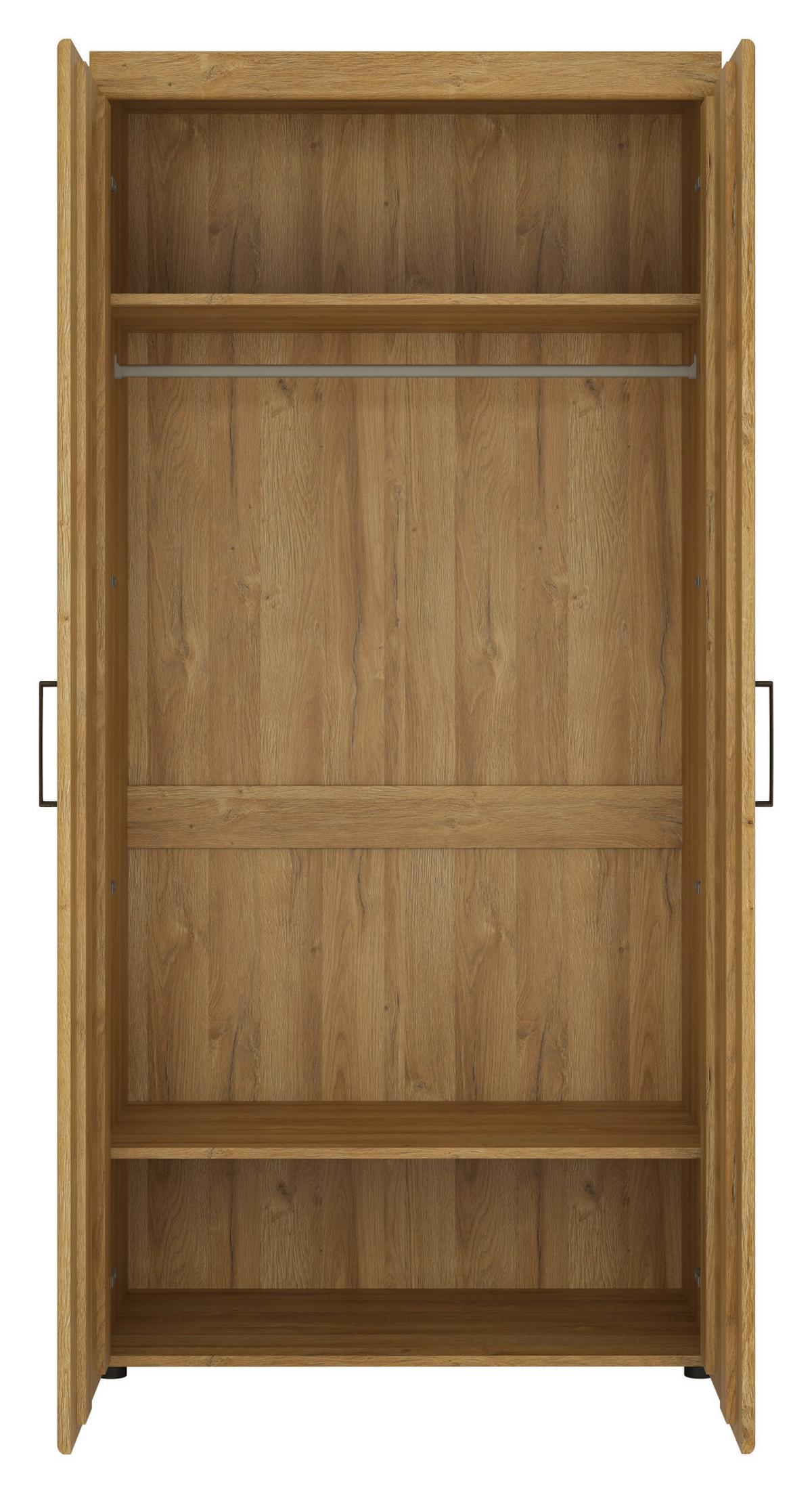 Schrank Cortina Eichefarben Dekor B: 92,8 cm - Eichefarben, MODERN, Holzwerkstoff (92,8/195/57,9cm)