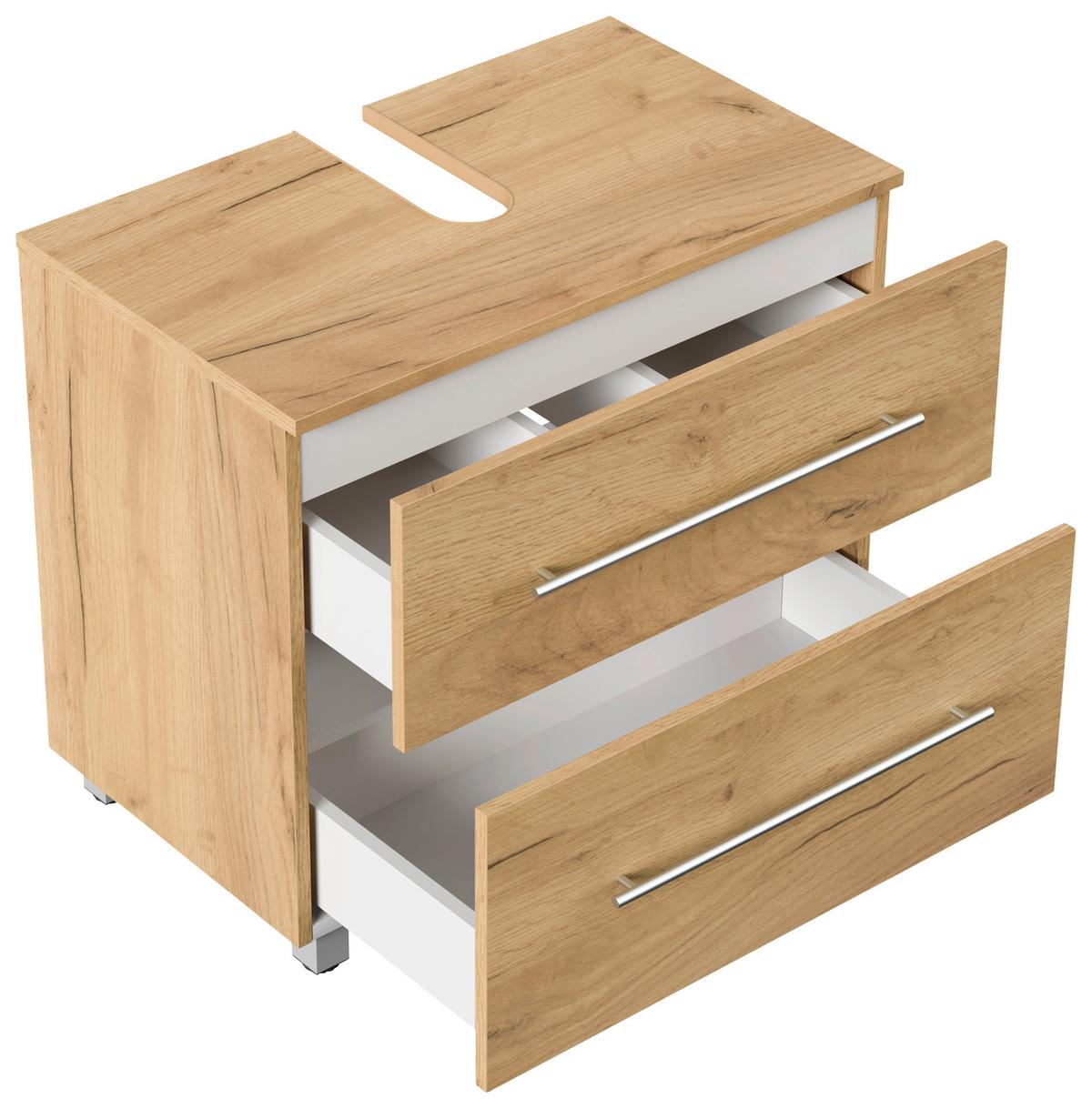 Waschbeckenunterschrank Mondial Eiche Dekor B: 70 cm - Eichefarben, MODERN, Holzwerkstoff (70/63/41,6cm) - MID.YOU