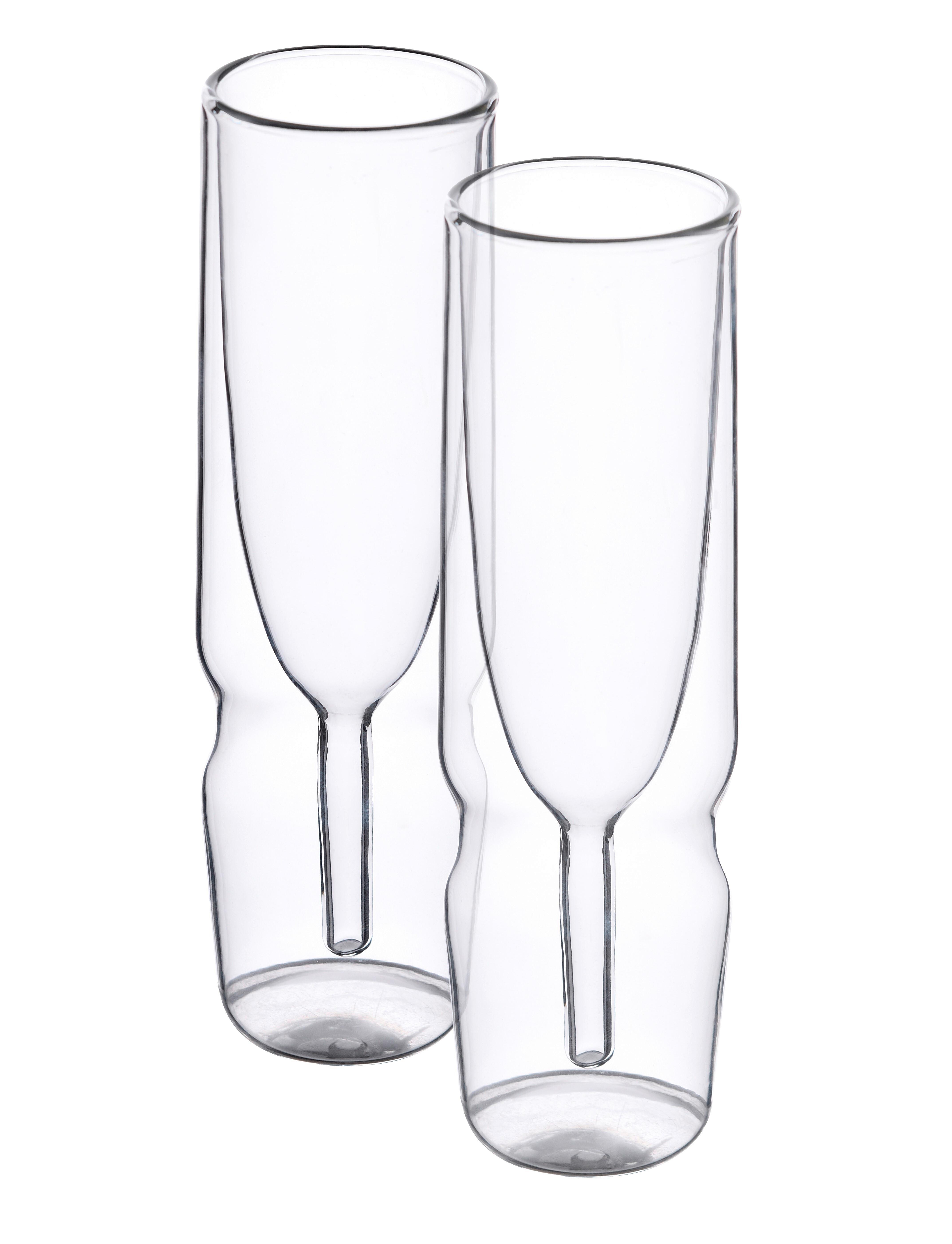 SKLENICE NA SEKT FUSION - čiré, Moderní, sklo - Premium Living