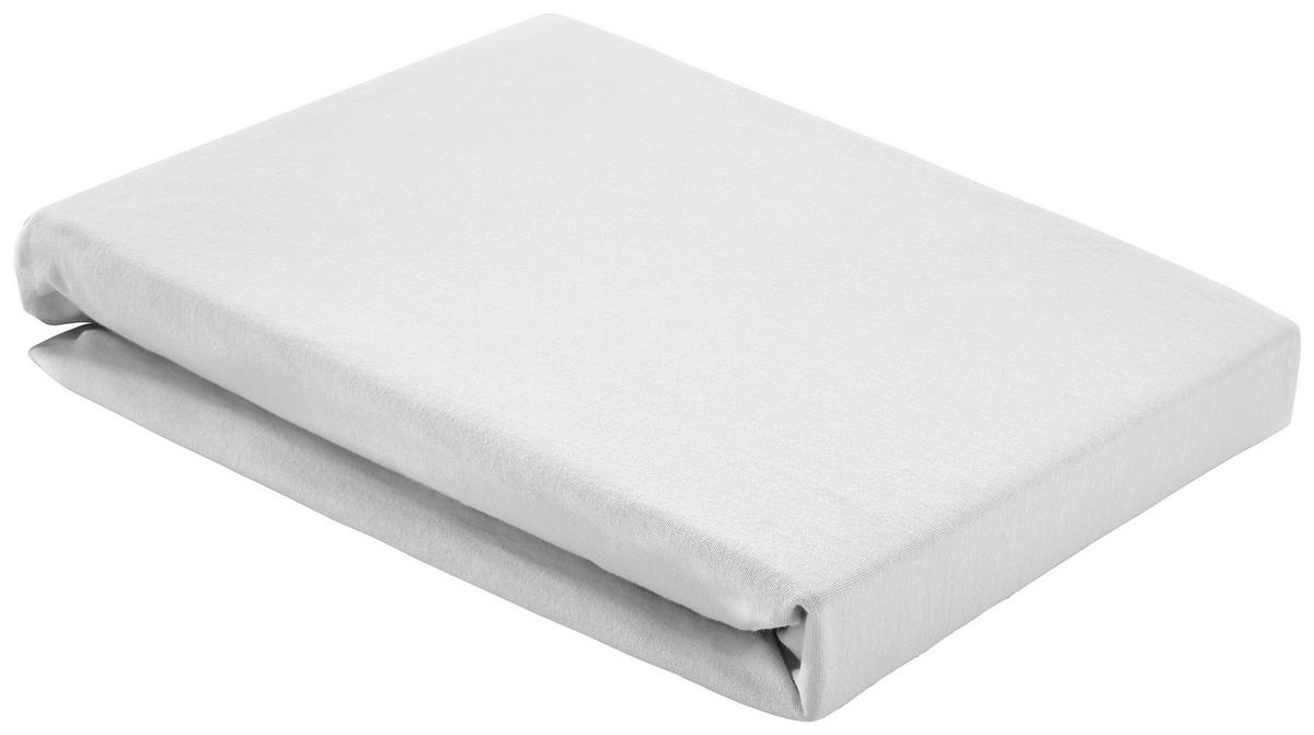 ELASTICKÉ PROSTĚRADLO Elasthan, 150/200/28cm - barvy stříbra, textil (150/200cm) - Premium Living