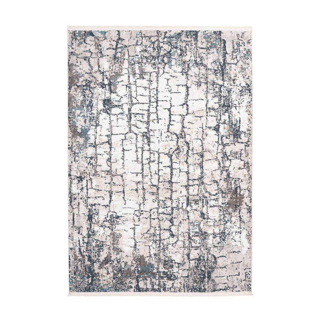 Webteppich Blau/Grau Akropolis 160x230 cm Blau, Grau 160/230 cm