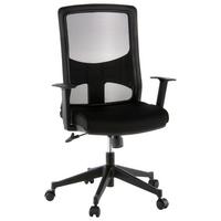 Drehstuhl Lavita Schwarz - Schwarz, MODERN, Kunststoff/Textil (57/113/44cm) - MID.YOU