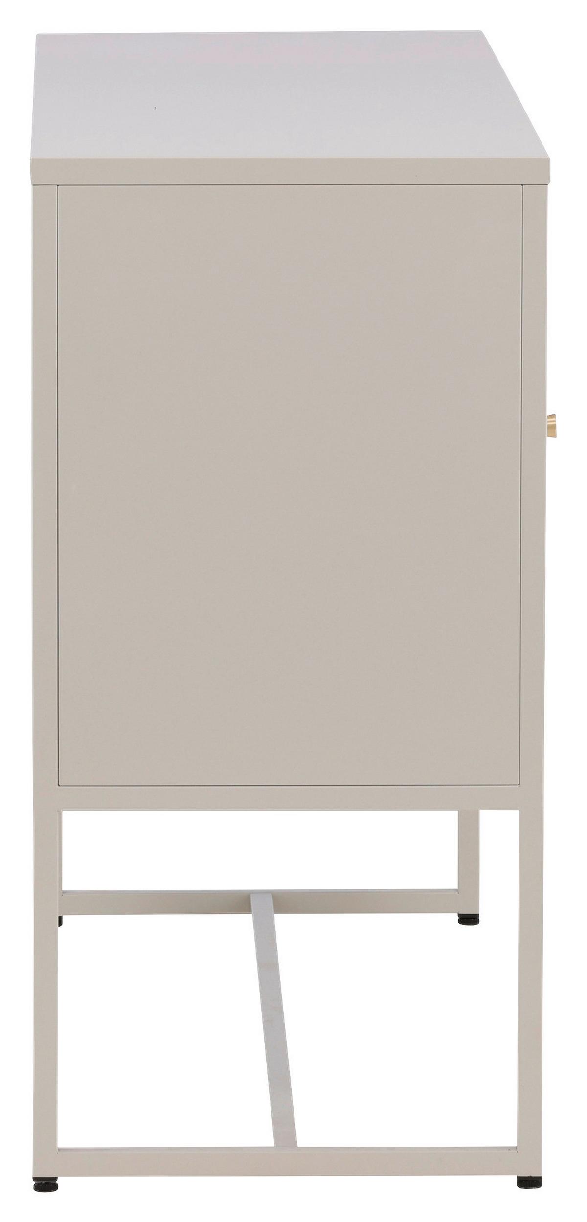 Sideboard Malla - Beige, Design, Metall (120/80/40cm) - Livetastic