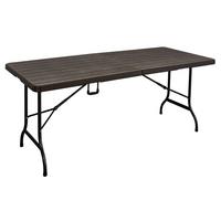 Gartenklapptisch Tabora - Braun, Basics, Kunststoff/Metall (180/75/72cm) - Gardenson