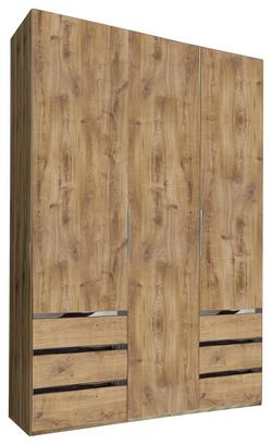 Dreitüriger Kleiderschrank in Eiche Dekor Dreitüriger Kleiderschrank in Eiche Dekor