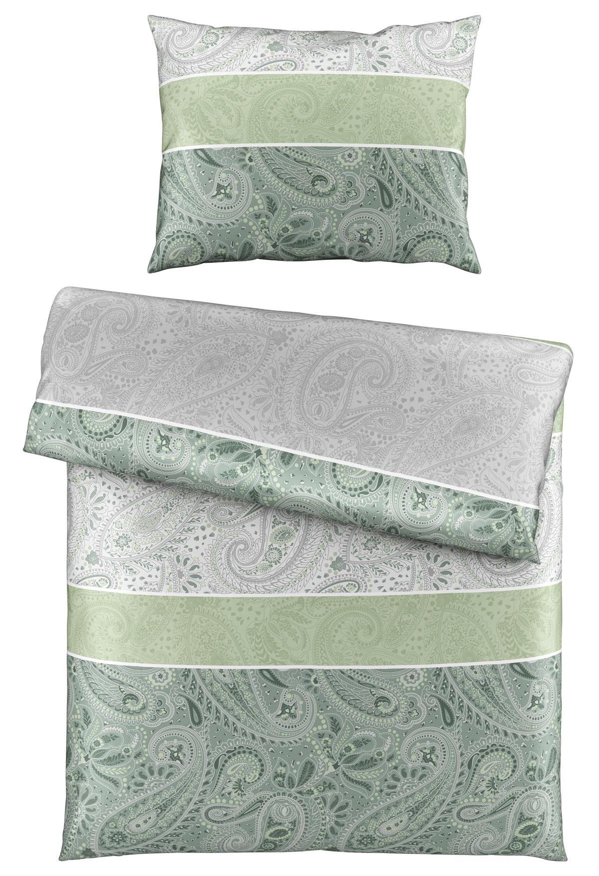 Ágyneműhuzat-garnitúra Martina - zöld, Romantik / Landhaus, textil - James Wood