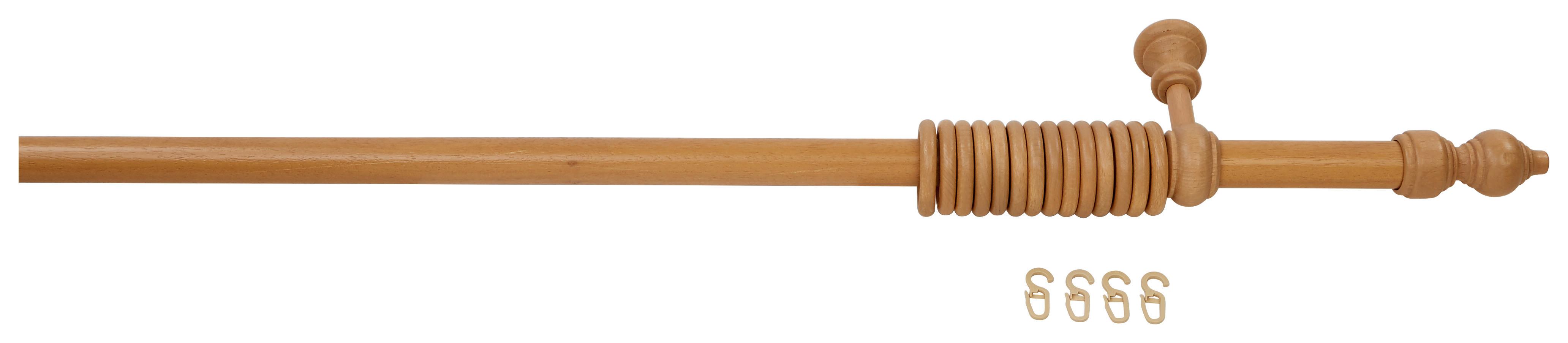 Rundstangengarnitur Benno Holz/Eichefarben L: 140 cm - Eichefarben, KONVENTIONELL, Holz - Ondega