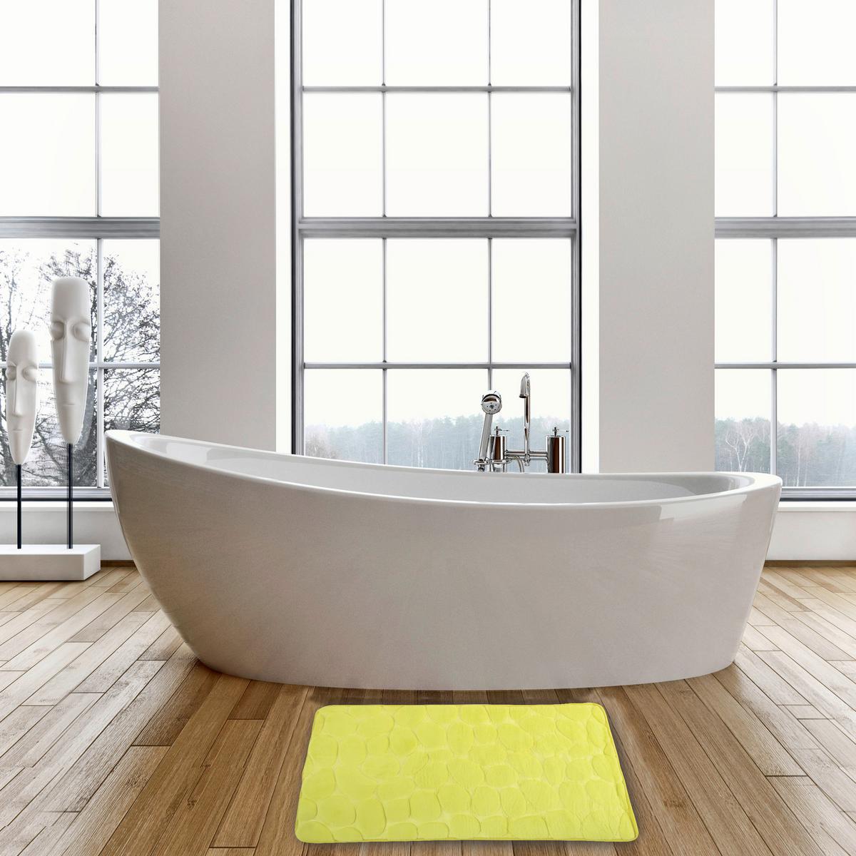 BADEMATTE GALETS LIMETTE - Limette, Basics, Textil (50/80cm) - MSV