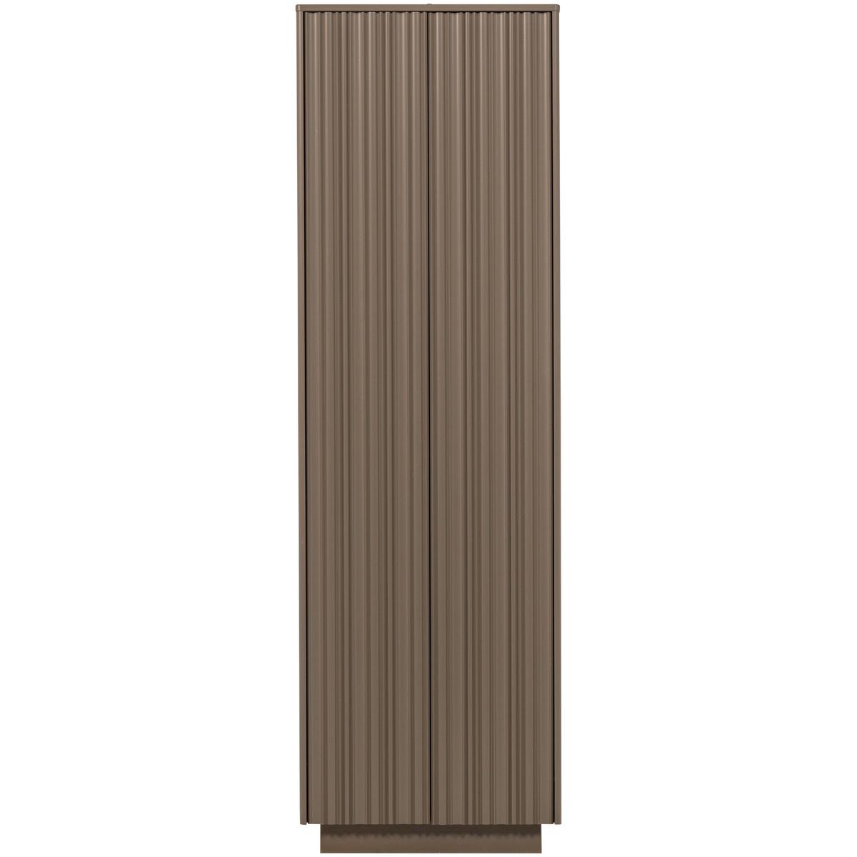 Garderobenschrank Nova Dunkelbraun B: 67 Cm - Dunkelbraun, Design, Holz (67/215/40cm) - Livetastic
