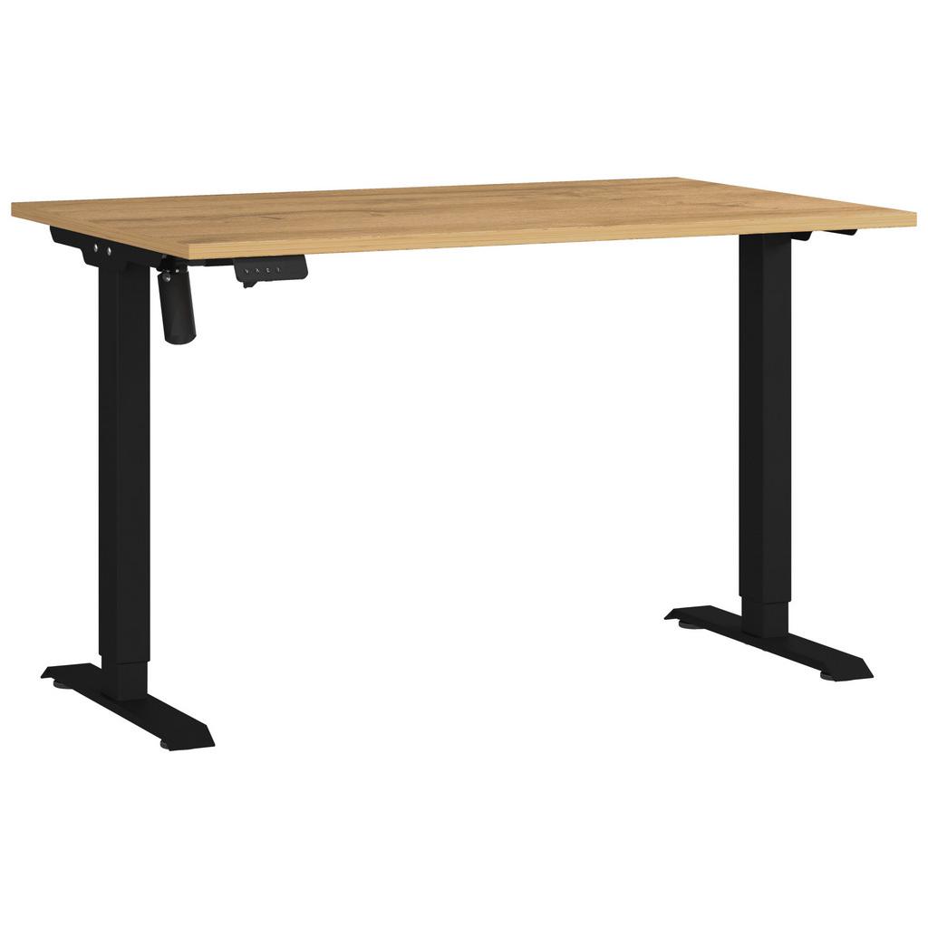 Schreibtisch Profi Schwarz/Eiche Dekor L: 120cm
