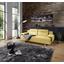 Schlafsofa Memphis - Currygelb/Chromfarben, MODERN, Textil (222/83/90cm)