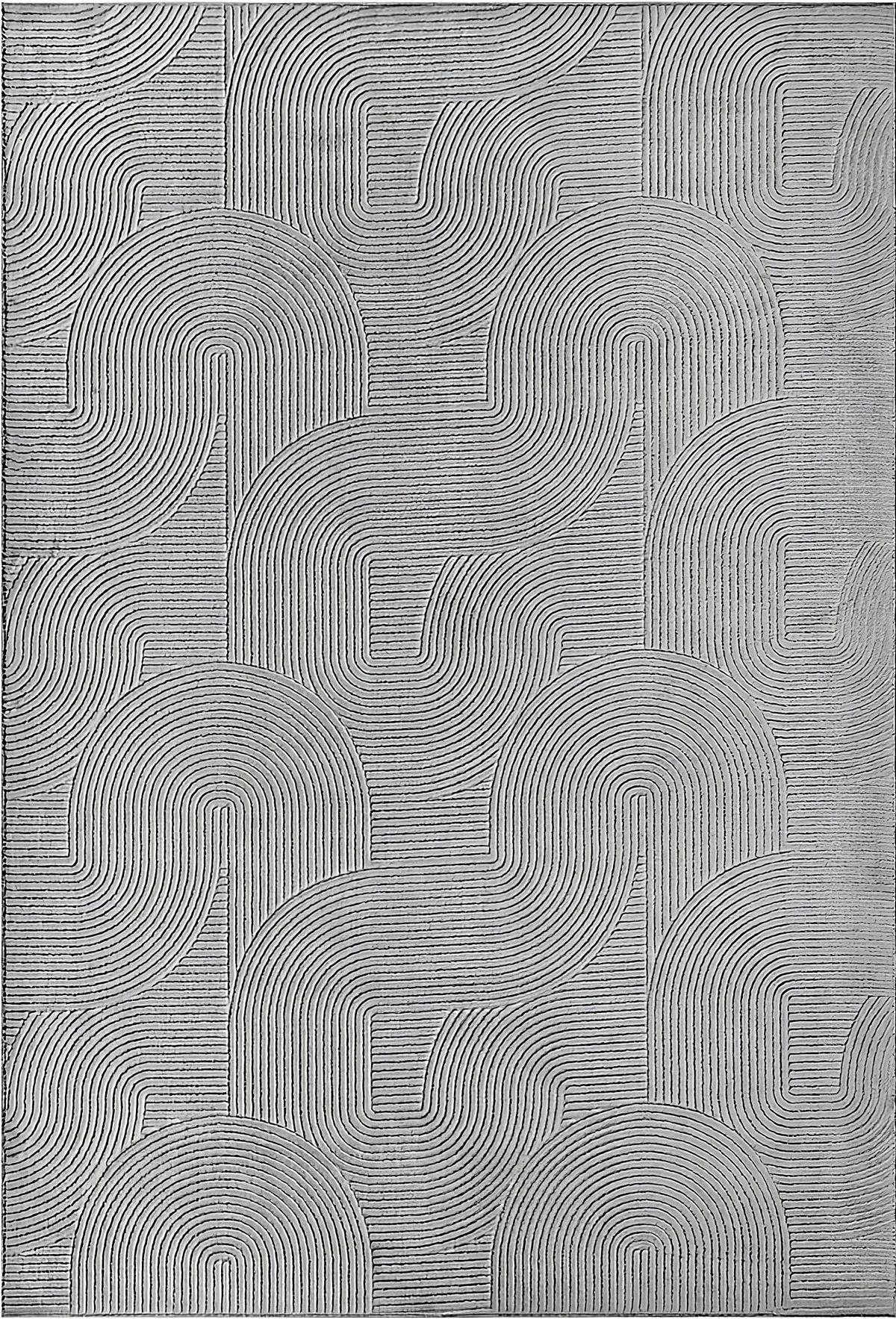 Webteppich, 100x150cm Dieter - Grau, Basics, Textil (100/150cm) - Luca Bessoni
