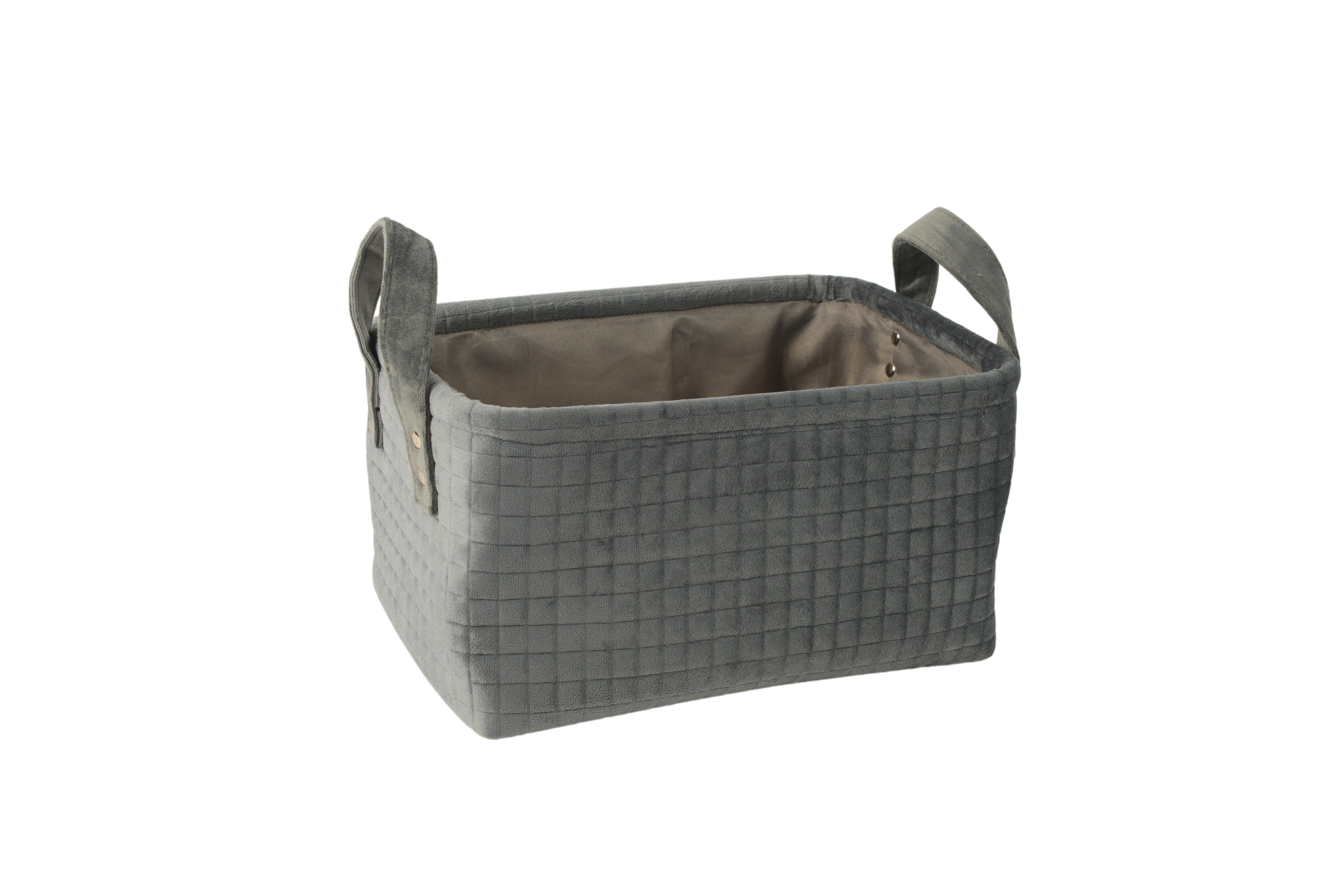 Korb Nina - S - Grau, Basics, Kunststoff/Textil (30/21/16cm) - James Wood
