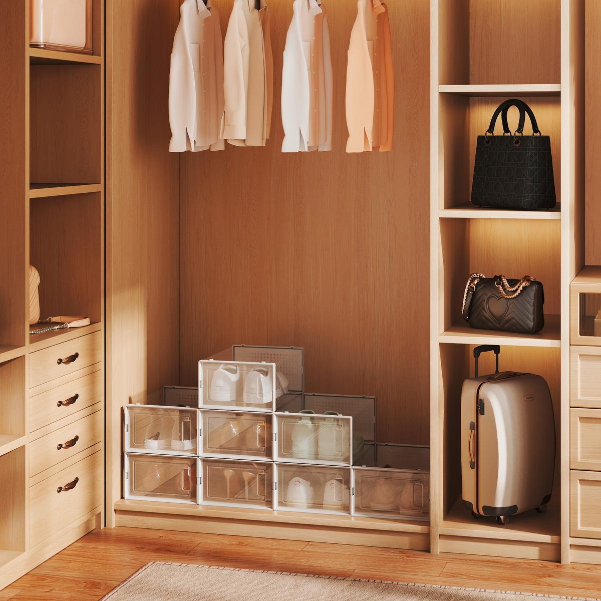 Schuhbox Transparent B: 33,3 Cm - Transparent, Basics, Kunststoff (33,3/14/23cm)