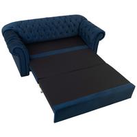 Schlafsofa Cupido - Schwarz/Dunkelblau, Design, Textil (213/86/99cm) - MID.YOU