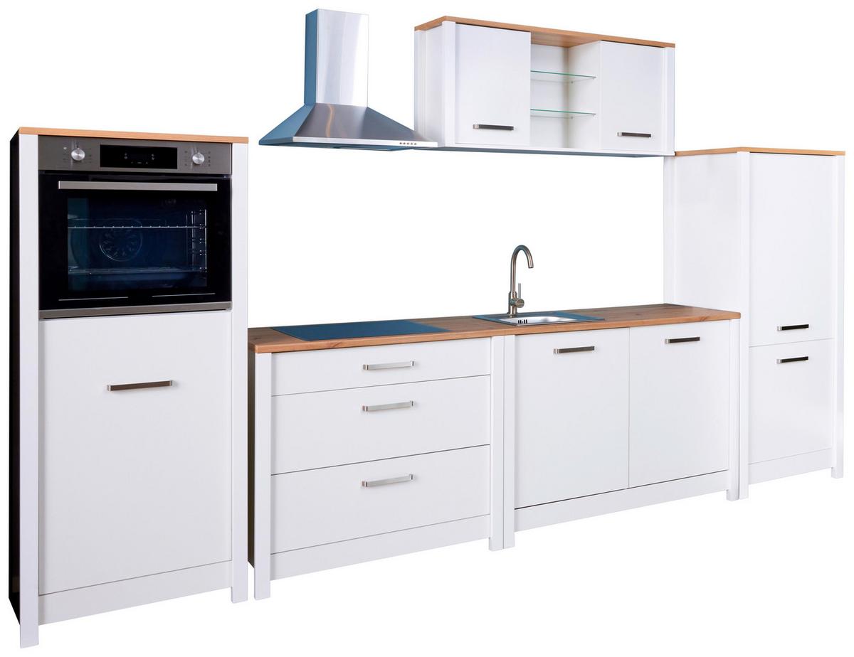 Skrinka pod drez SAN bez drezu, vrát.prac.dosky - biela/dub artisan, Romantik / Landhaus, kov/kompozitné drevo (130,3/92/60cm) - Mömax