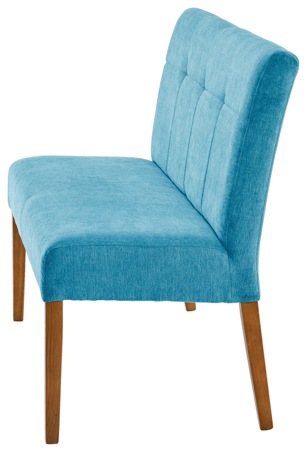 Sitzbank Damla Türkis/Eichefarben B: 140 cm - Türkis/Eichefarben, KONVENTIONELL, Holz/Textil (140/91,5/63cm) - Cantus