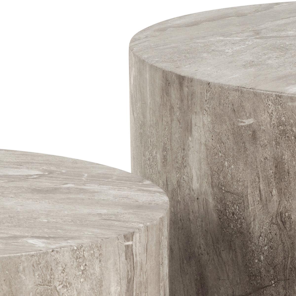 Couchtischset Dice Grau, 58 Cm - Grau, Design, Holzwerkstoff (58/58/40cm) - MID.YOU