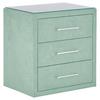 Nachtkästchen Jadegrün H: 60 cm Kleopatra - Jadegrün, KONVENTIONELL, Holzwerkstoff/Kunststoff (56/60/41cm) - Ondega