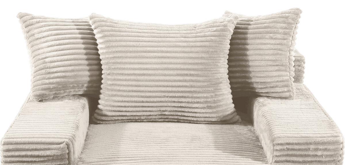 Bigsofa Lunaris Beige B: 125 Cm - Beige, Design, Textil (125/63/170cm) - P & B