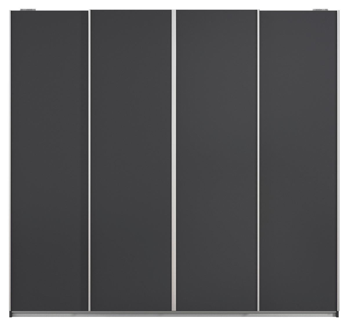 Schwebetürenschrank Altera Dunkelgrau B: 226 cm - Dunkelgrau, MODERN, Holzwerkstoff (226/211/62cm) - Rauch Möbel