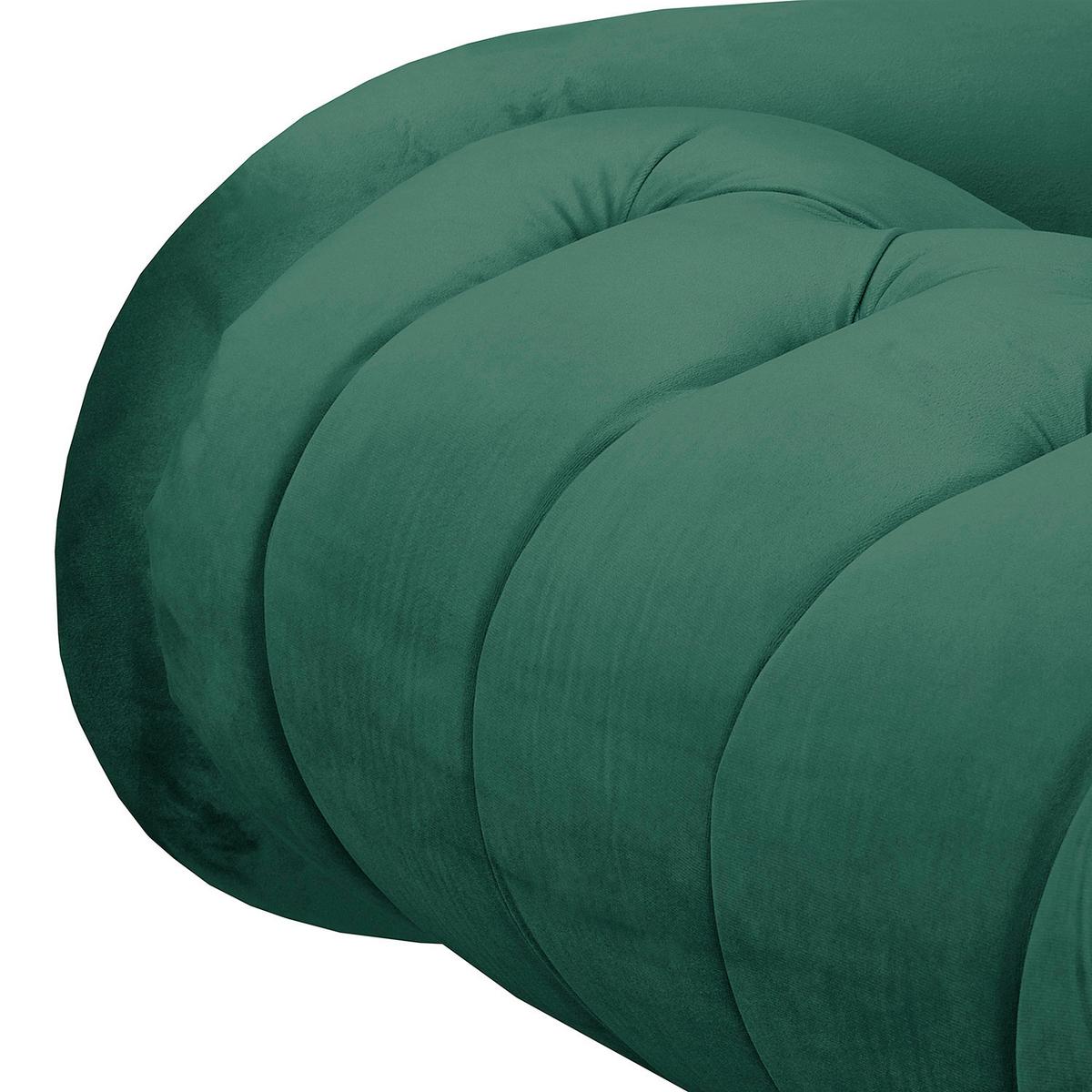 Récamiere Pako Grün B: 185cm - Braun/Grün, Design, Textil (185/93/75cm) - Livetastic