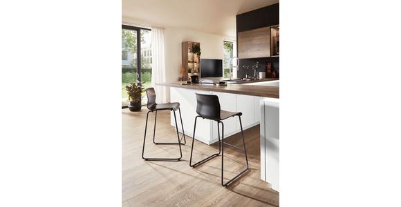 Einbauküche Fontana Frei Planbar Modern, Grifflos - Eichefarben/Anthrazit, MODERN, Holzwerkstoff - Vertico