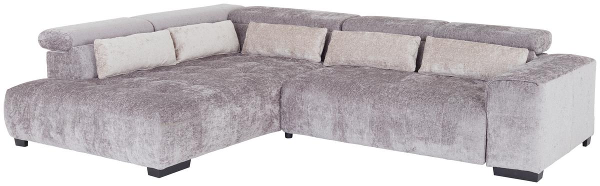 Ecksofa mit Schlaffunktion Matera 230x311 cm - Beige/Schwarz, MODERN, Holz/Holzwerkstoff (230/311cm)