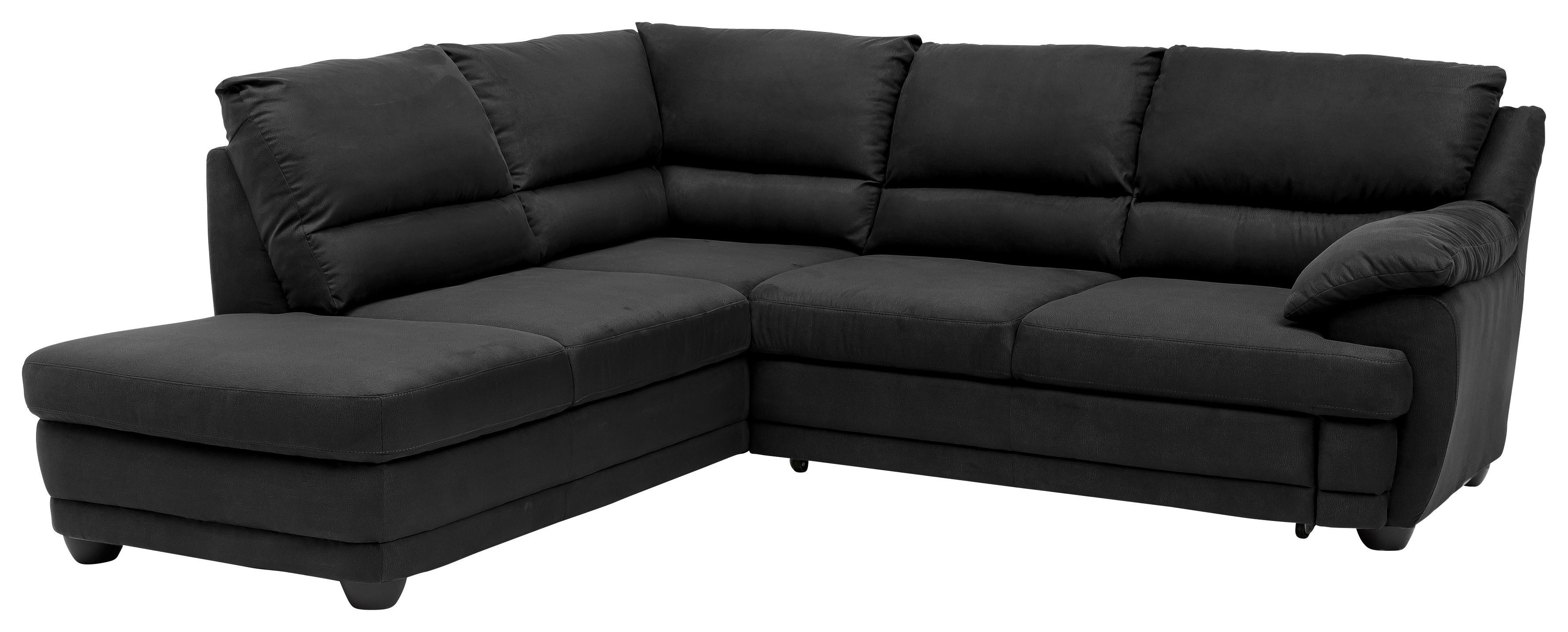 Ecksofa mit Schlaffunktion Nebolo Anthrazit S. 225x246cm - Anthrazit/Schwarz, Design, Textil (225/246cm) - Livetastic